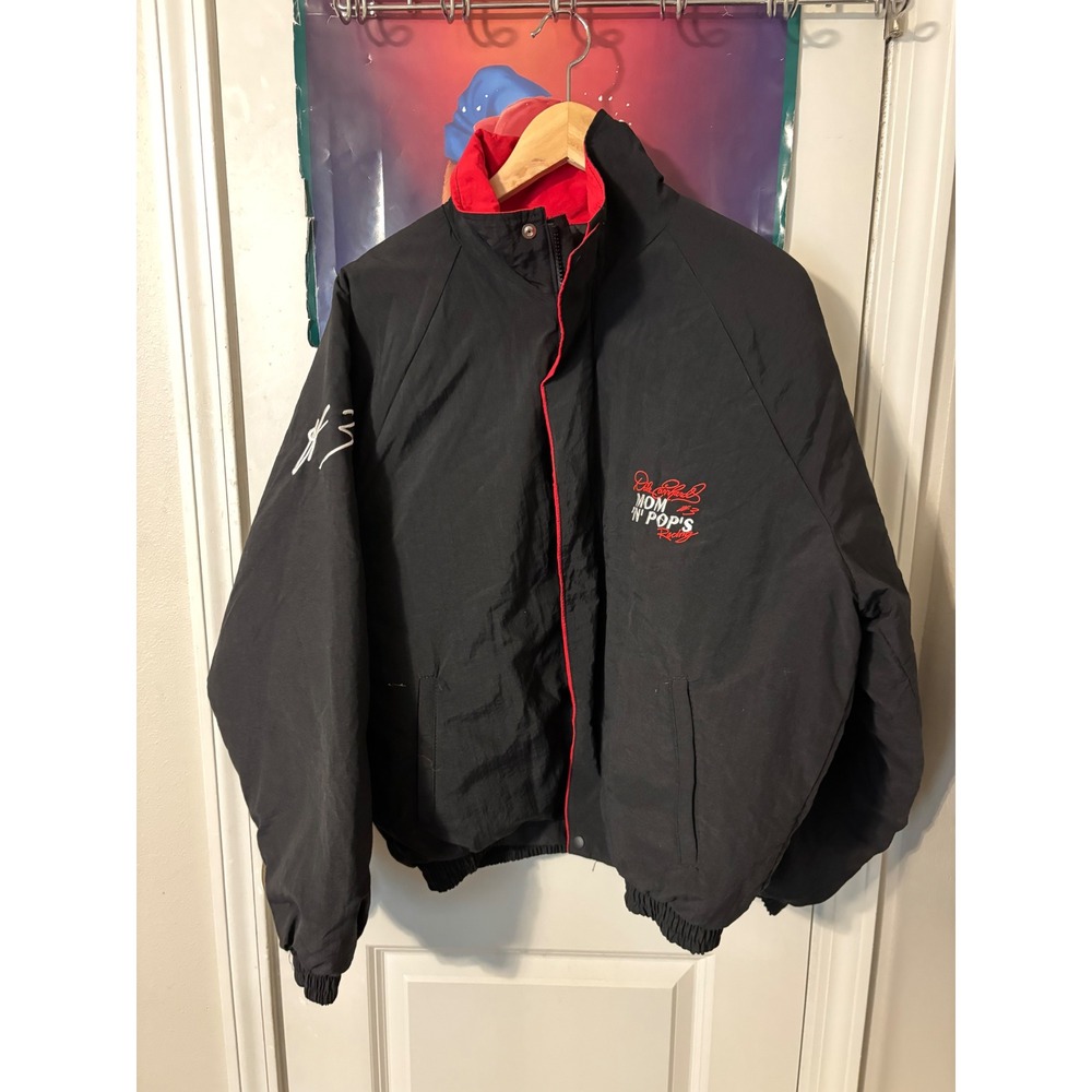 Vintage Dale Earnhardt Winston Cup Champion Racing Jacket American Made Black L